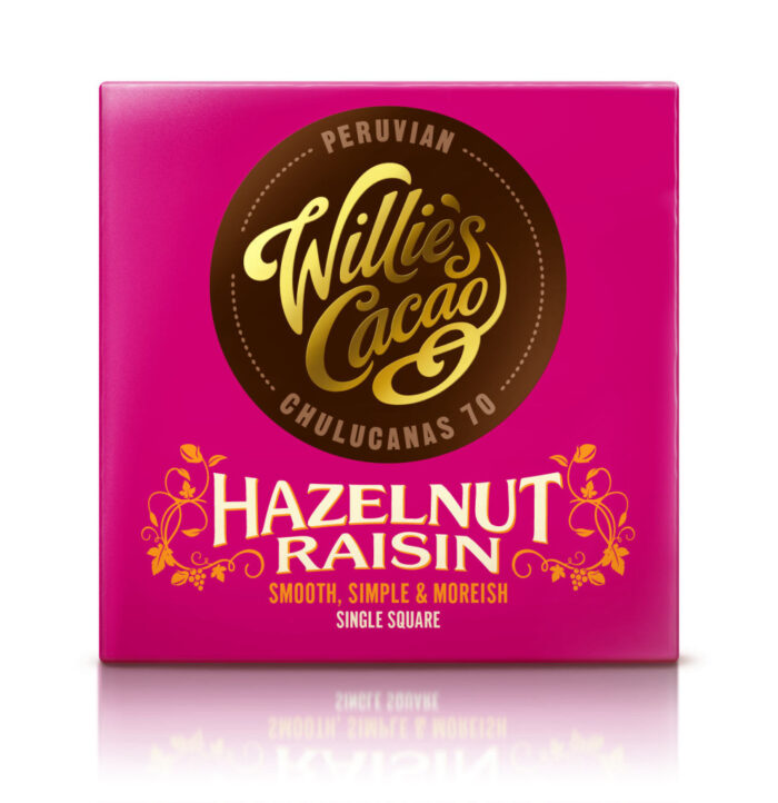 Willie's cacao-reep Hazelnut Raisin
